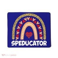 Special Ed Teacher Speducator Leopard Boho Rainbows Hearts Gift Mousepad thumb 0