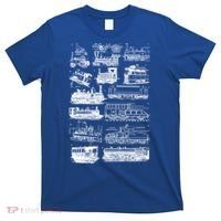 Steam Engine Train Steam Train Locomotive Vintage Chart Meaningful Gift T-Shirt thumb 0