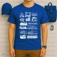 Steam Engine Train Steam Train Locomotive Vintage Chart Meaningful Gift T-Shirt thumb 6