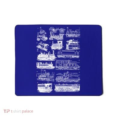 Steam Engine Train Steam Train Locomotive Vintage Chart Meaningful Gift Mousepad