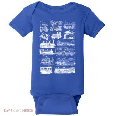 Steam Engine Train Steam Train Locomotive Vintage Chart Meaningful Gift Baby Bodysuit