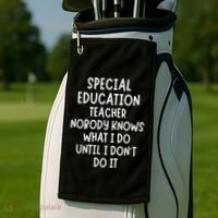 Special Education Teacher Golf Towel thumb 2