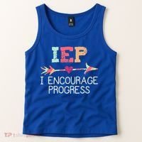 Special Education Teacher Funny Gift Iep I Encourage Progress Gift Tank Top thumb 2