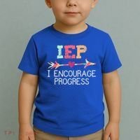 Special Education Teacher Funny Gift Iep I Encourage Progress Gift Toddler T-Shirt thumb 2