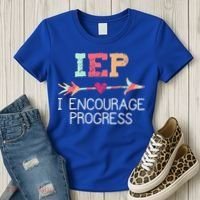 Special Education Teacher Funny Gift Iep I Encourage Progress Gift Women's T-Shirt thumb 3