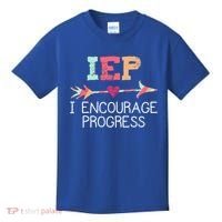 Special Education Teacher Funny Gift Iep I Encourage Progress Gift Kids T-Shirt thumb 0