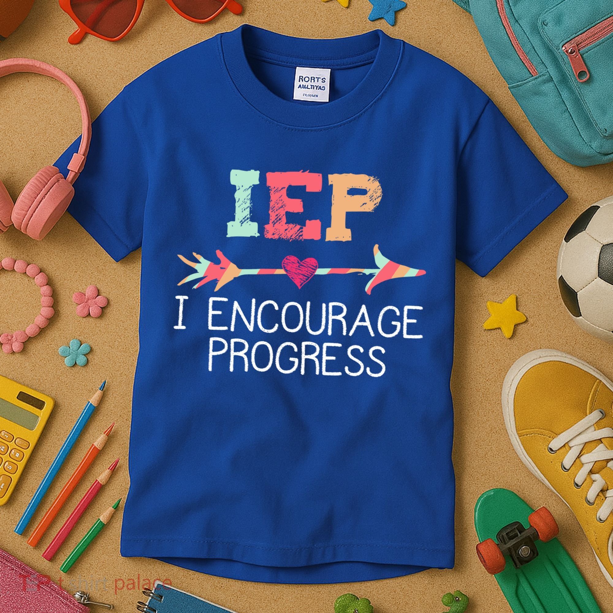 Special Education Teacher Funny Gift Iep I Encourage Progress Gift Kids T-Shirt