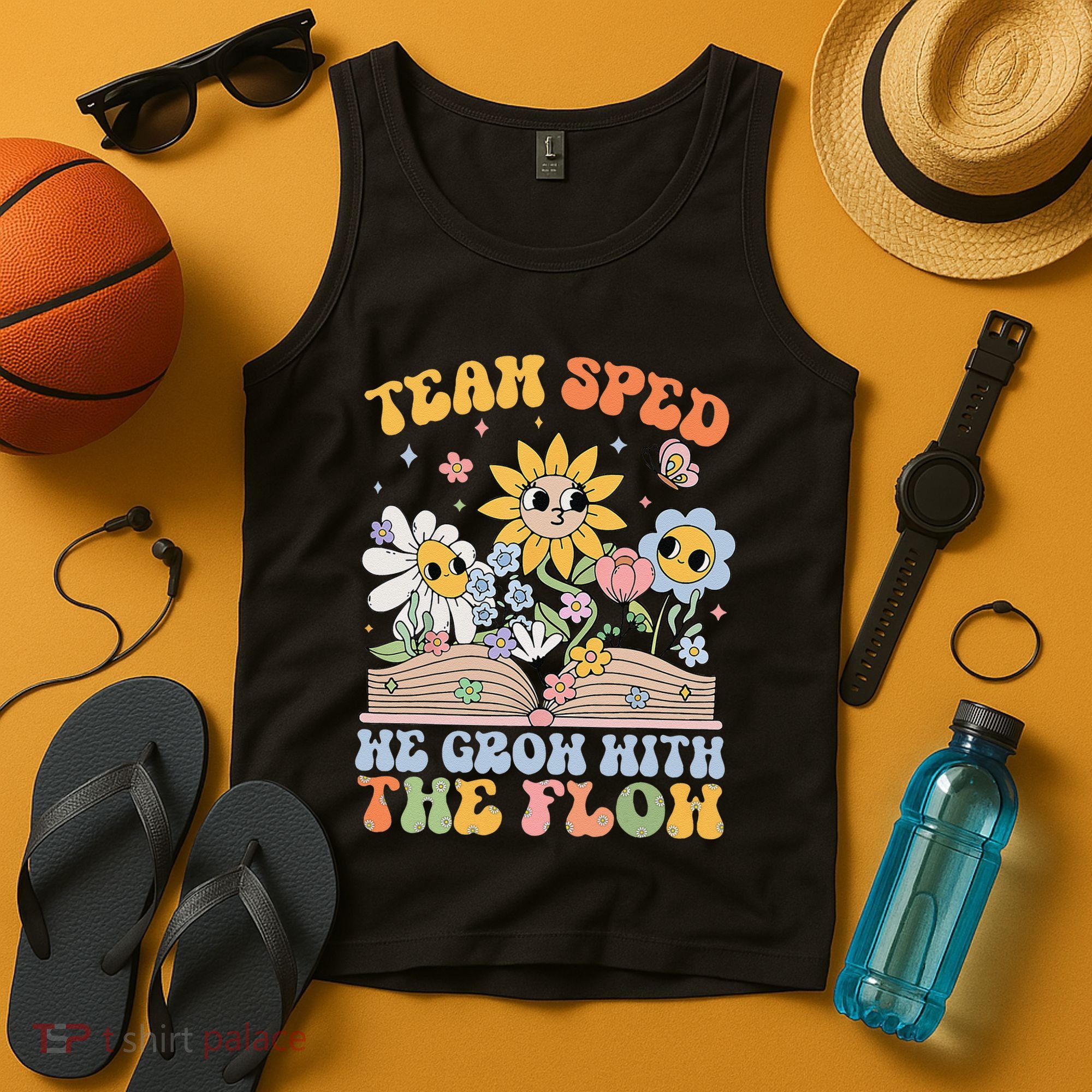 Special Ed Teacher Appreciation Team Sped Grow With The Flow Tank Top