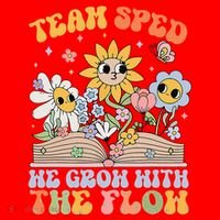 Special Ed Teacher Appreciation Team Sped Grow With The Flow Santa Hat thumb 1