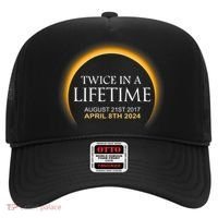 Solar Eclipse Twice In Lifetime 2024 Solar Eclipse Hat thumb 0