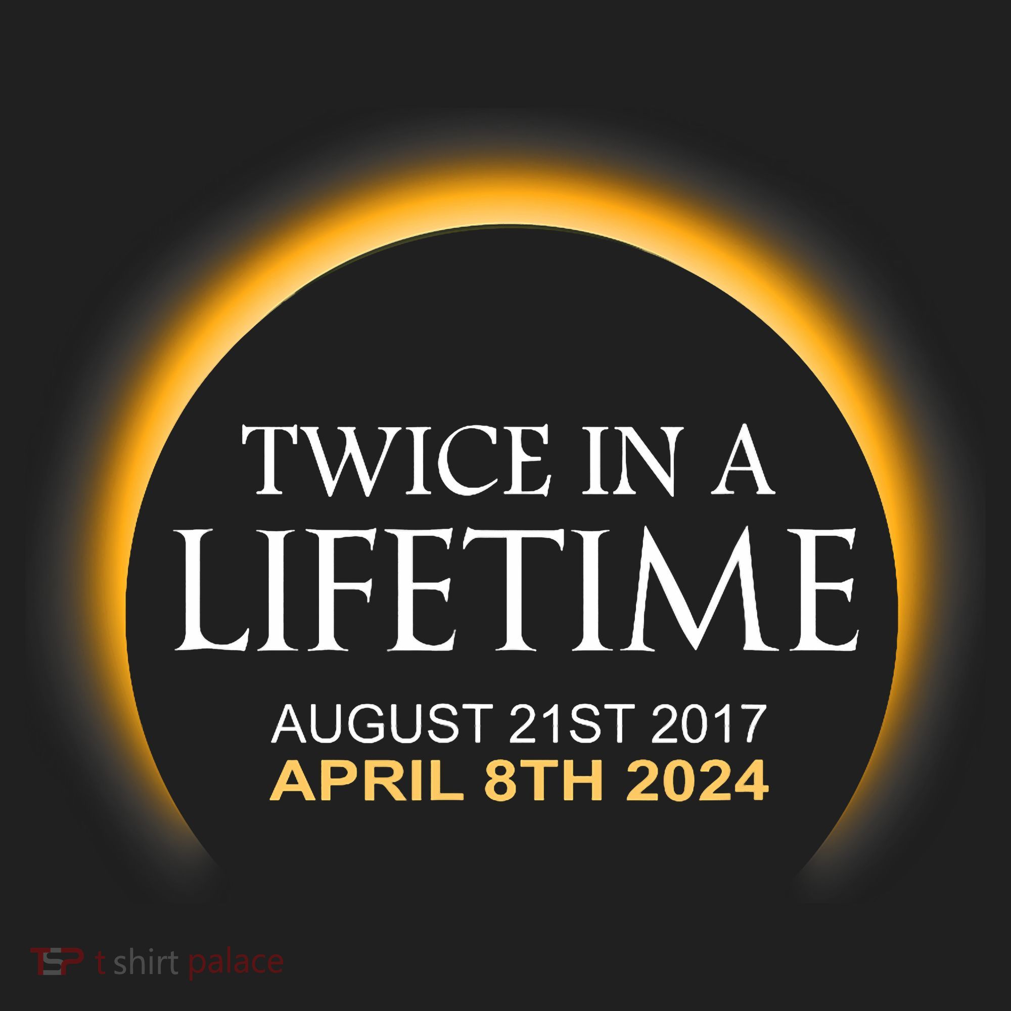 Solar Eclipse Twice In Lifetime 2024 Solar Eclipse Golf Towel