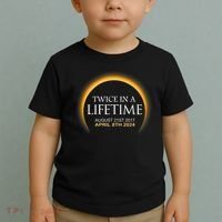 Solar Eclipse Twice In Lifetime 2024 Solar Eclipse Toddler T-Shirt thumb 2
