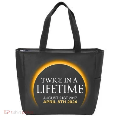 Solar Eclipse Twice In Lifetime 2024 Solar Eclipse Tote Bag