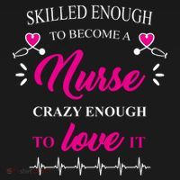 Skilled Enough To Become A Nurse Crazy Enough To Love It Visor thumb 3