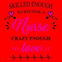 Skilled Enough To Become A Nurse Crazy Enough To Love It Santa Hat thumb 1
