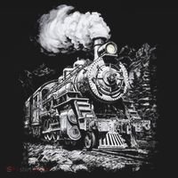 Steam Engine Train Steam Train Locomotive Vintage Train Bucket Hat thumb 4