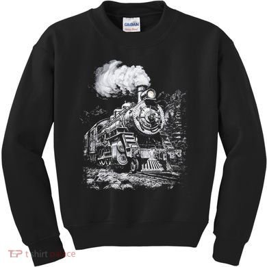 Steam Engine Train Steam Train Locomotive Vintage Train Kids Sweatshirt