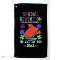 Special Ed Teacher Or Funny Special Education Teacher Funny Gift Golf Towel thumb 0