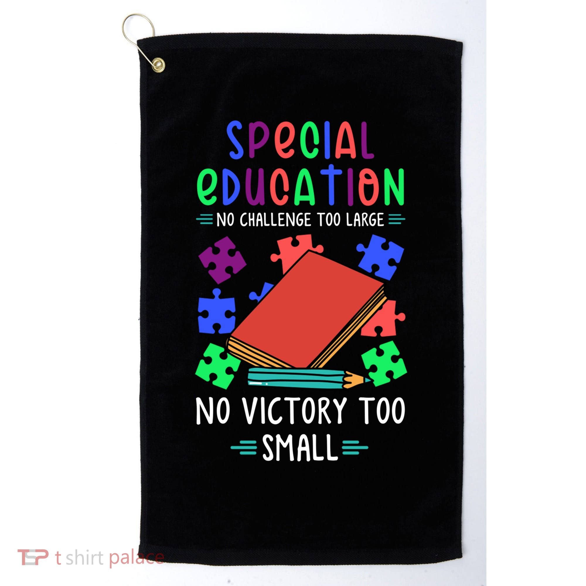 Special Ed Teacher Or Funny Special Education Teacher Funny Gift Golf Towel