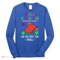 Special Ed Teacher Or Funny Special Education Teacher Funny Gift Long Sleeve Shirt thumb 0
