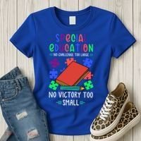 Special Ed Teacher Or Funny Special Education Teacher Funny Gift Women's T-Shirt thumb 3