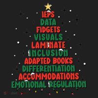 Special Ed Teacher Christmas Holiday Teacher Xmas Lights Tumbler thumb 3