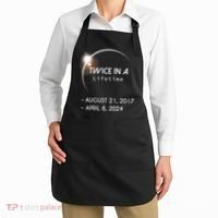 Solar Eclipse Twice In Lifetime 2024 Apron thumb 2