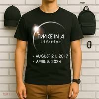 Solar Eclipse Twice In Lifetime 2024 T-Shirt thumb 6