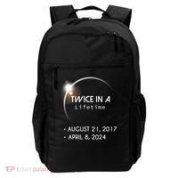 Solar Eclipse Twice In Lifetime 2024 Backpack thumb 0