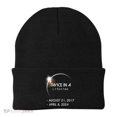 Solar Eclipse Twice In Lifetime 2024 Beanie