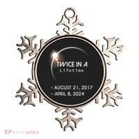 Solar Eclipse Twice In Lifetime 2024 Ornament thumb 0