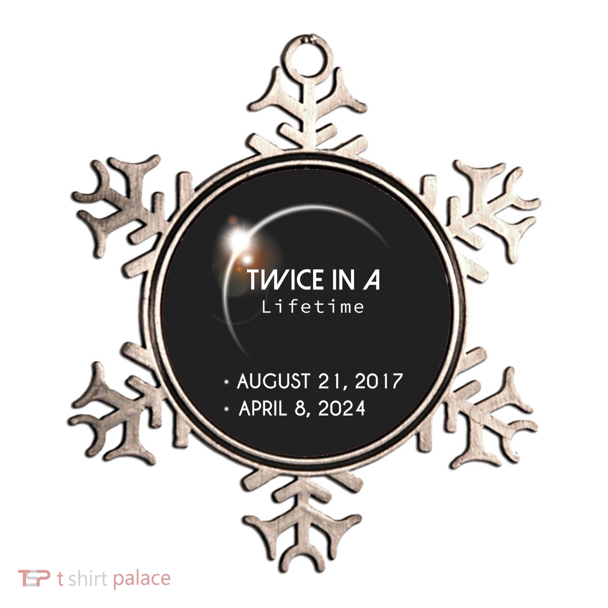 Solar Eclipse Twice In Lifetime 2024 Ornament