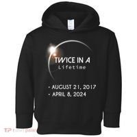 Solar Eclipse Twice In Lifetime 2024 Toddler Hoodie thumb 0