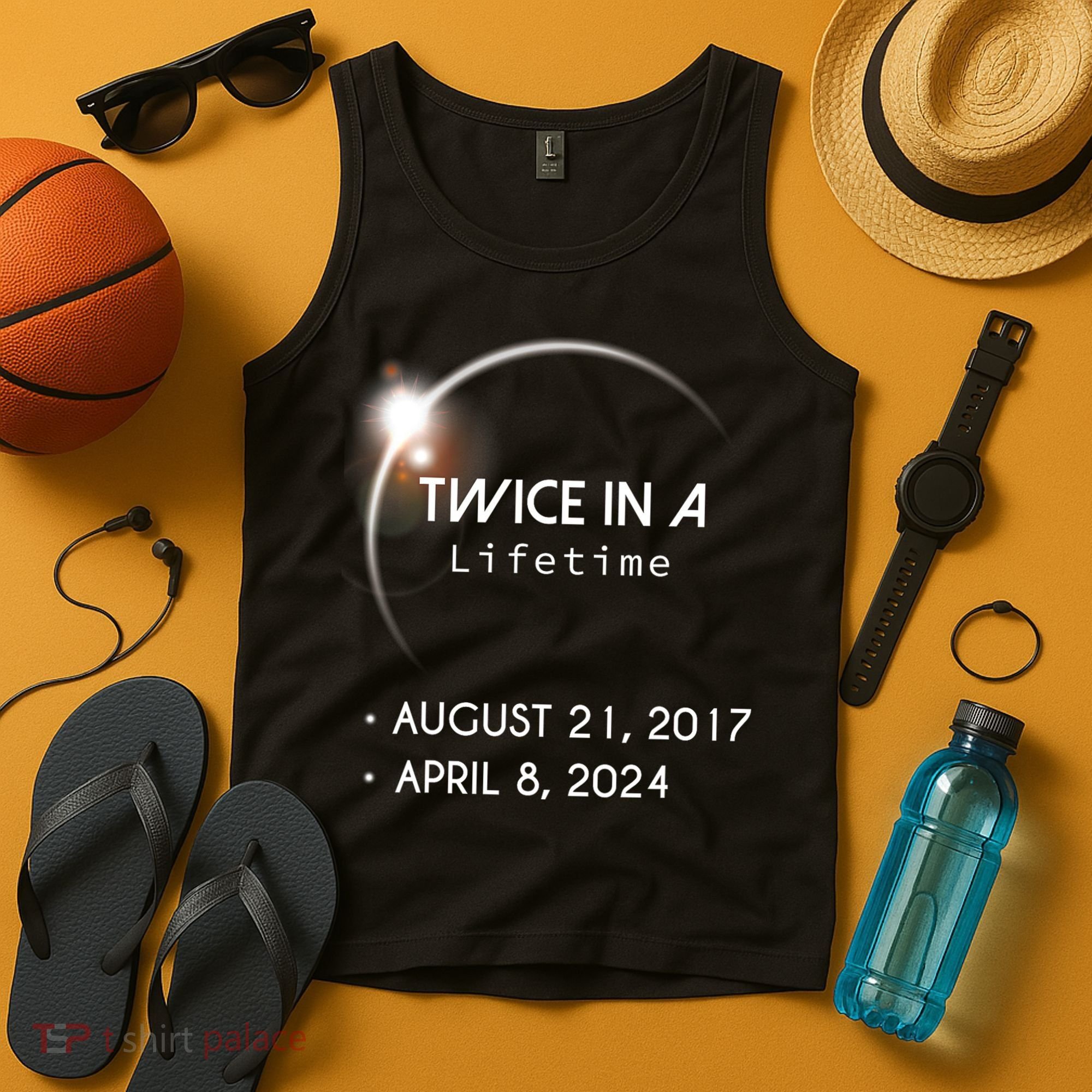 Solar Eclipse Twice In Lifetime 2024 Tank Top