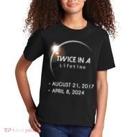 Solar Eclipse Twice In Lifetime 2024 Kids T-Shirt thumb 2