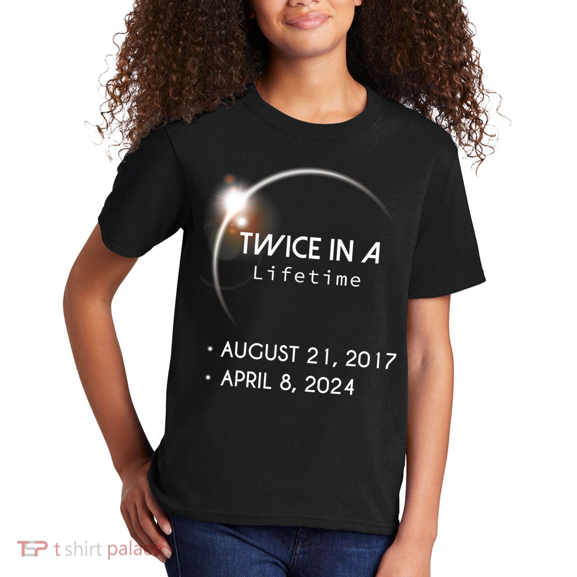 Solar Eclipse Twice In Lifetime 2024 Kids T-Shirt