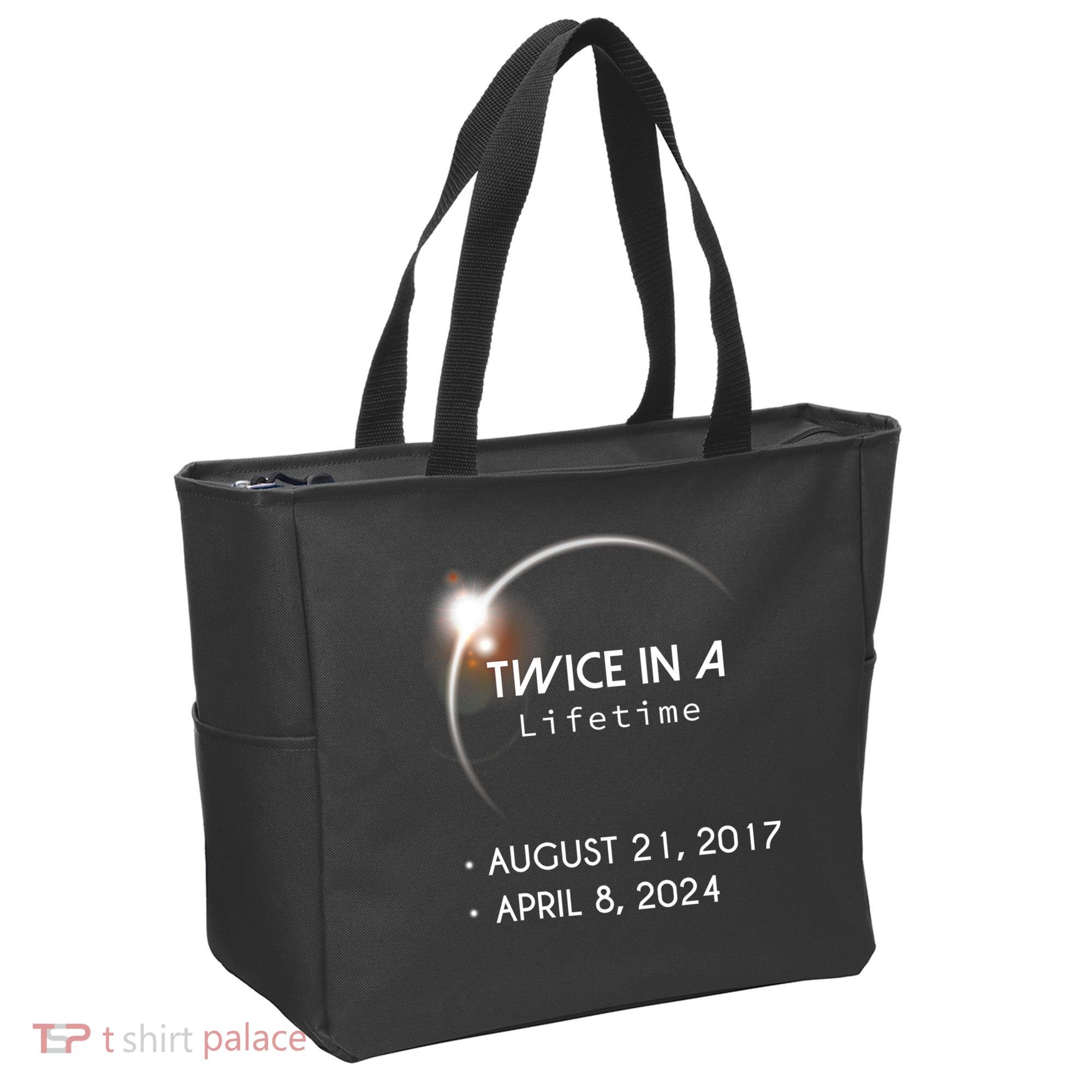 Solar Eclipse Twice In Lifetime 2024 Tote Bag