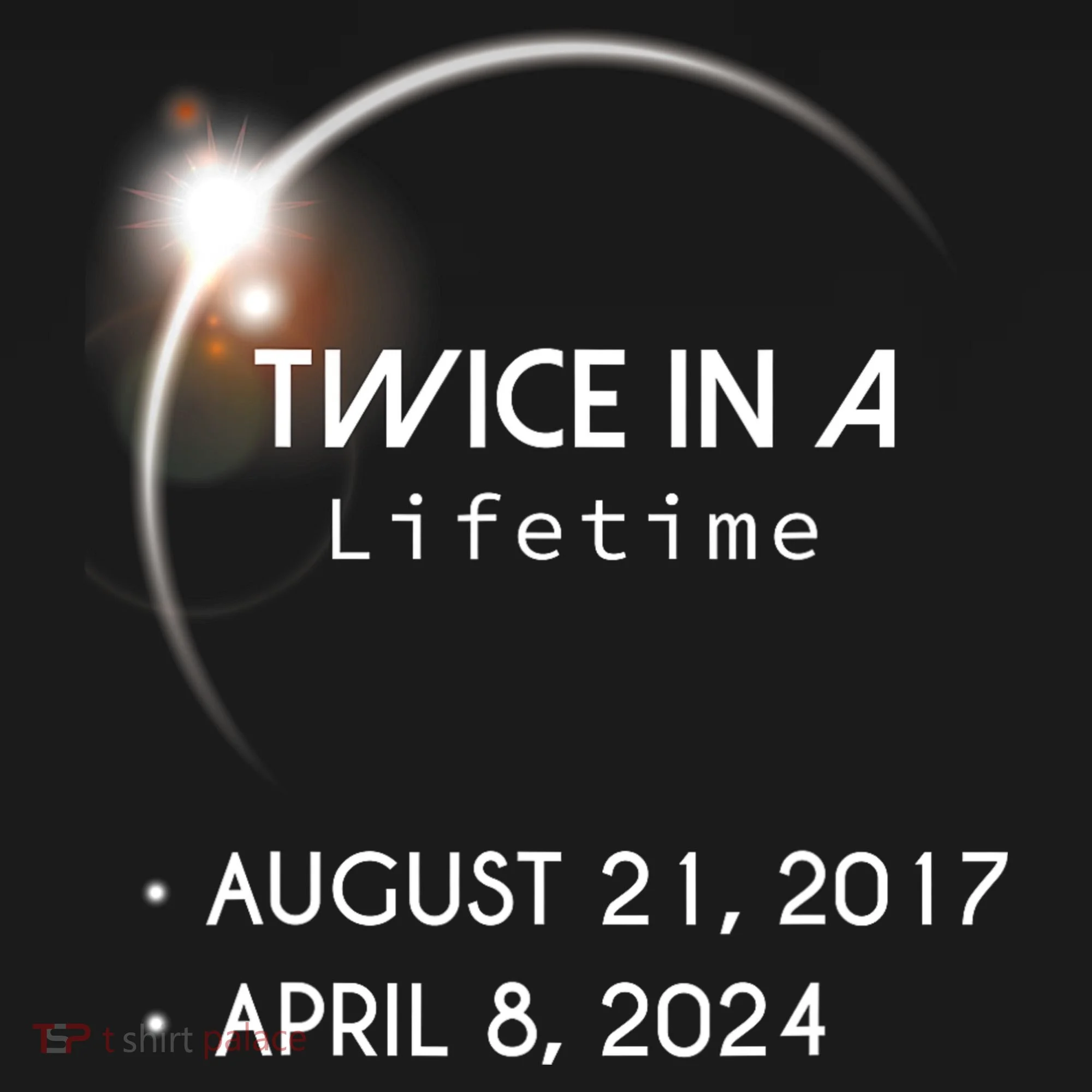 Solar Eclipse Twice In Lifetime 2024 Tote Bag