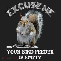 Squirrel Excuse To Me Your Bird Feeder Is Empty Cute Saying Golf Towel thumb 3