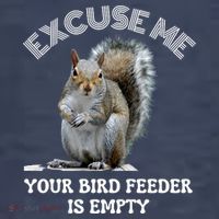 Squirrel Excuse To Me Your Bird Feeder Is Empty Cute Saying Kids T-Shirt thumb 4