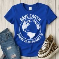 Save Earth There Is No Planet B Earth Day Gift Women's T-Shirt thumb 3