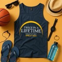 Solar Eclipse Twice In Lifetime 2024 Tank Top thumb 4