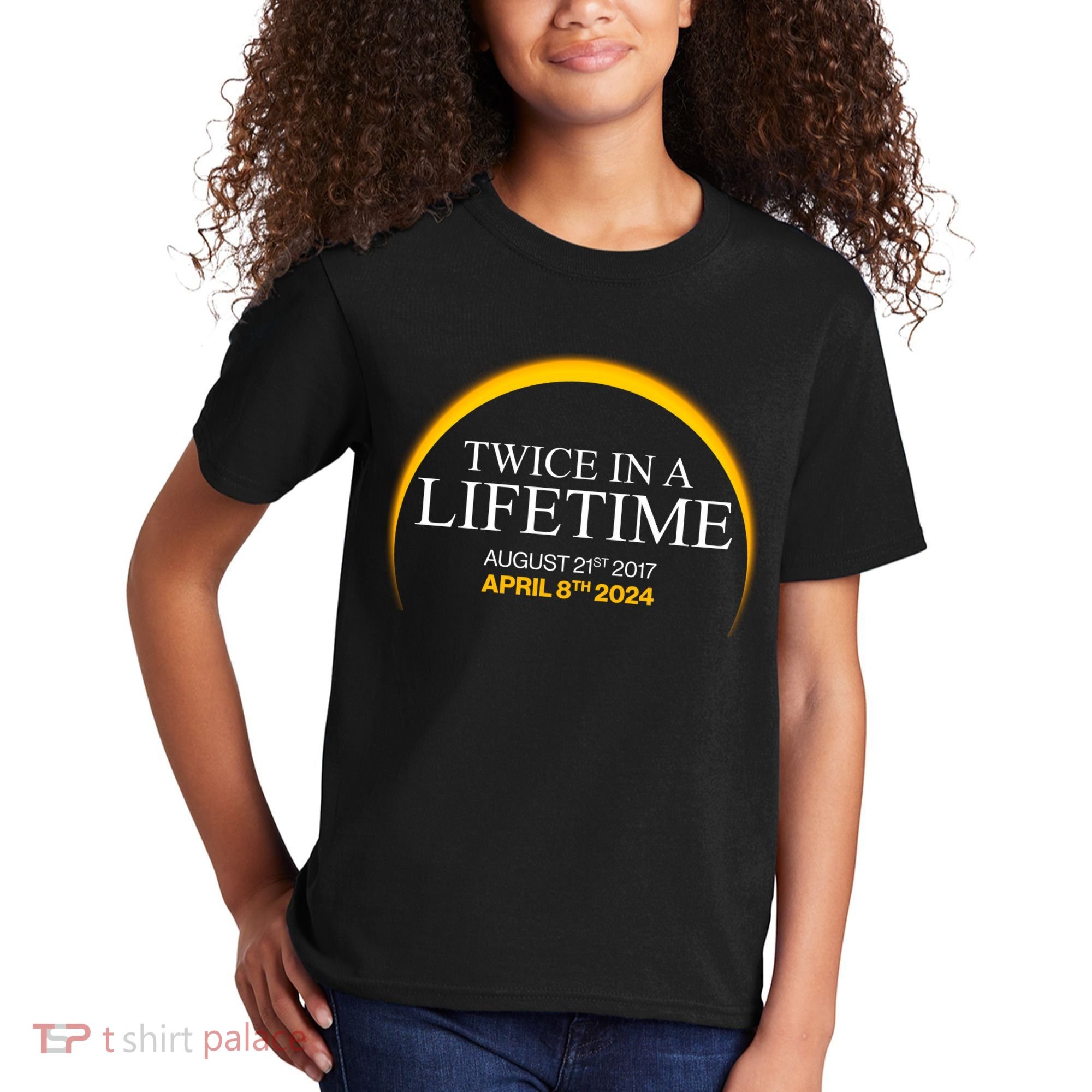 Solar Eclipse Twice In Lifetime 2024 Kids T-Shirt