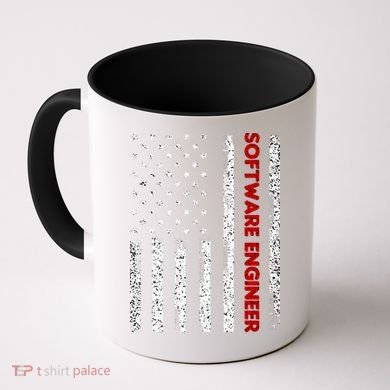 Software Engineer USA Flag Coffee Mug