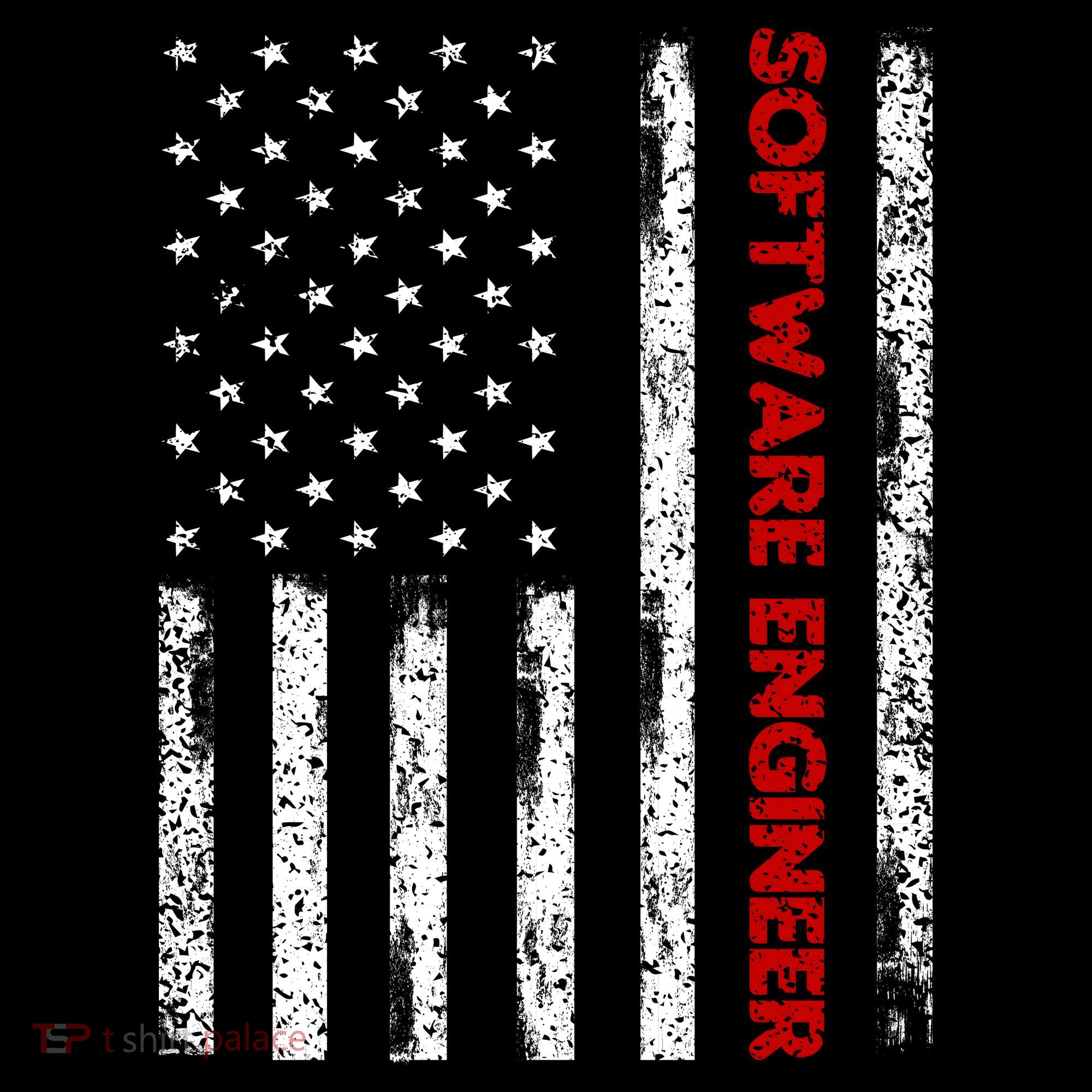 Software Engineer USA Flag Coffee Mug