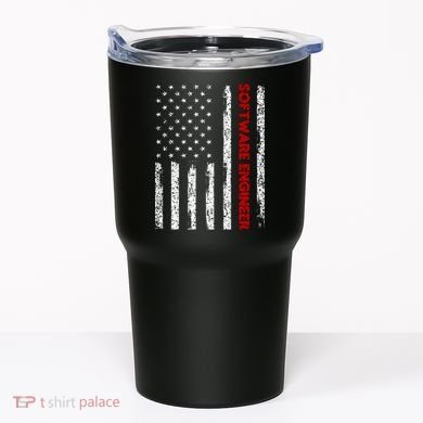 Software Engineer USA Flag Tumbler
