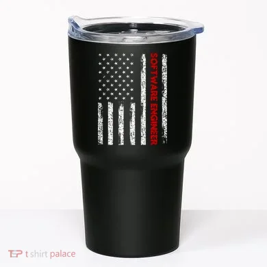 Software Engineer USA Flag Tumbler