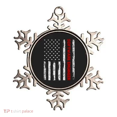 Software Engineer USA Flag Ornament