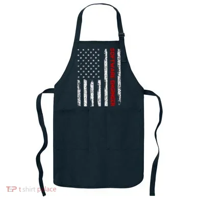 Software Engineer USA Flag Apron