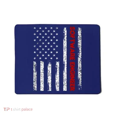 Software Engineer USA Flag Mousepad